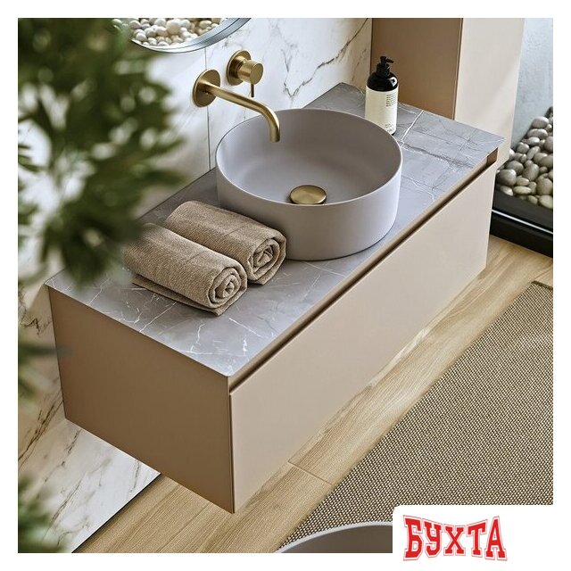 Мебель для ванных комнат Aqwella Тумба под умывальник Geometria GE01101MD+STG1014X456GS 5