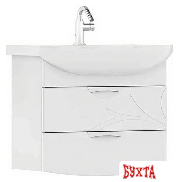 Мебель для ванных комнат Volna Тумба с умывальником Adel 70.2Y Балтика + Балтика 70 (подвесная) 5