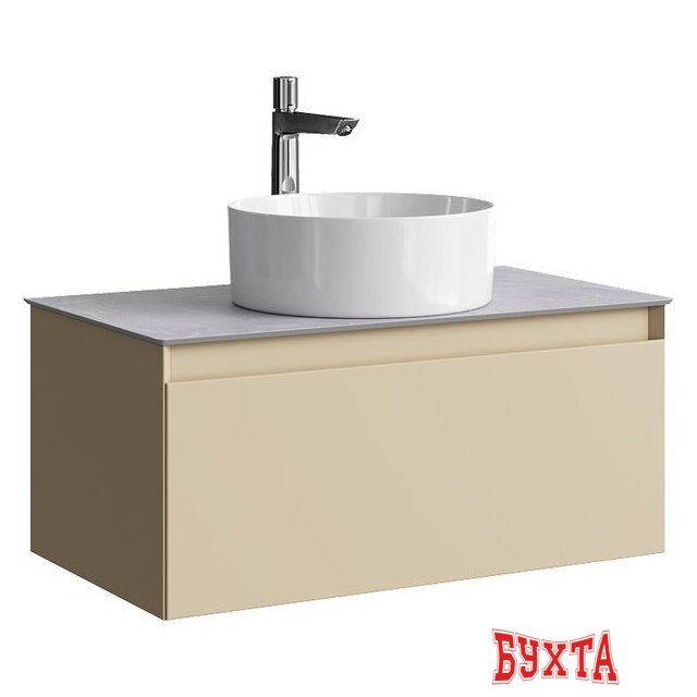 Мебель для ванных комнат Aqwella Тумба под умывальник Geometria GE01081MD+STG814X476GS