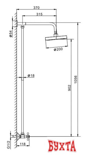 Душевая система FRAP F2308 2