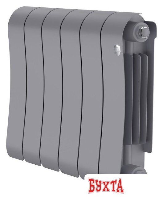 Биметаллический радиатор Royal Thermo Infinity 300 Silver Satin - 6 секций