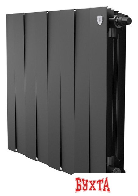 Биметаллический радиатор Royal Thermo PianoForte 500 Черный VR80 - 8 секций