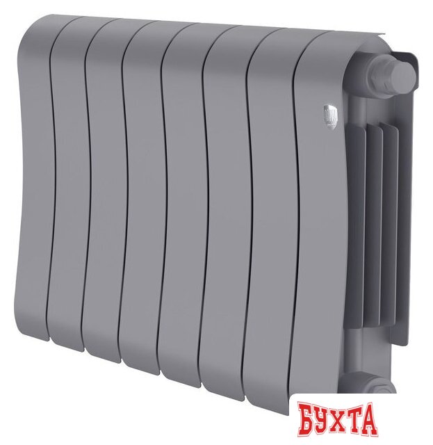 Биметаллический радиатор Royal Thermo Infinity 300 Silver Satin VR80 - 8 секций