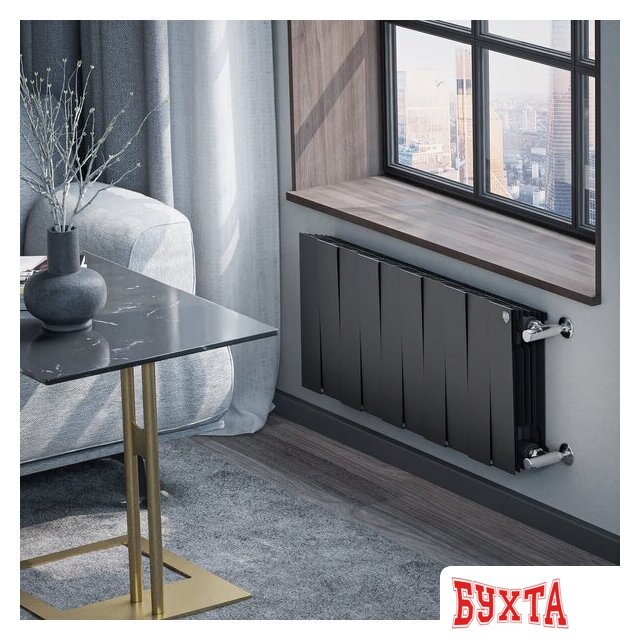 Биметаллический радиатор Royal Thermo PianoForte 300 Черный - 10 секций 5