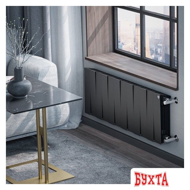 Биметаллический радиатор Royal Thermo PianoForte 300 Черный - 12 секций 5