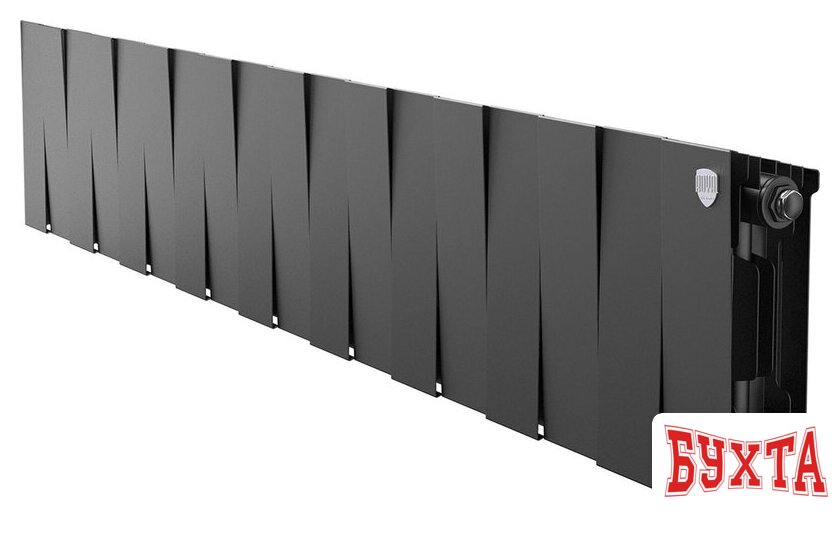 Биметаллический радиатор Royal Thermo PianoForte 200 Черный - 18 секций