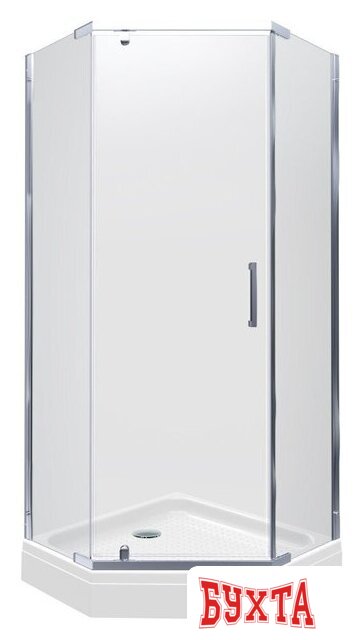 Душевой уголок Triton Дека 90x90 (хром, с поддоном) 1