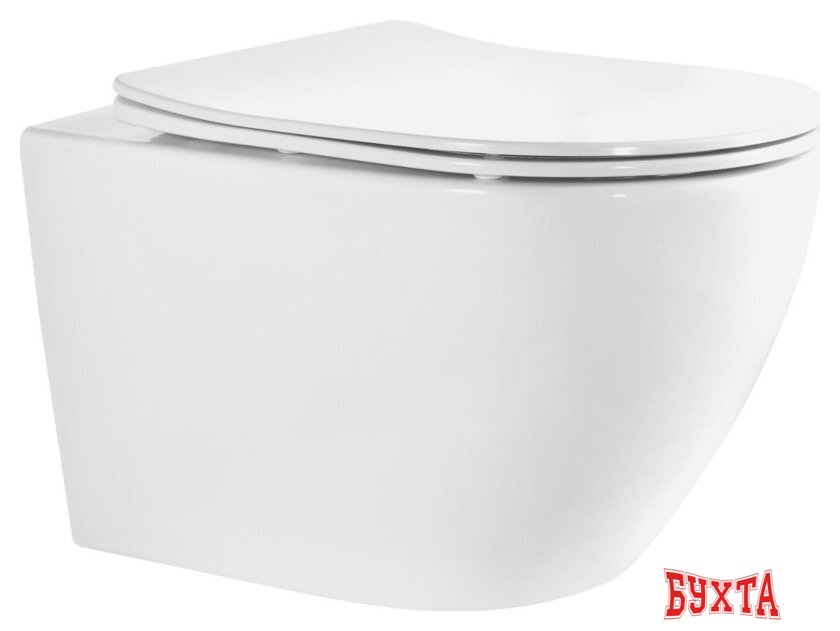 Унитаз подвесной Roxen Antares Tornado Long в комплекте с инсталляцией StounFix Dual Fresh 6 в 1 868432 (кнопка: белый глянцевая) 5