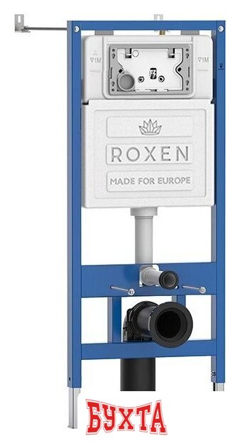 Унитаз подвесной Roxen Antares Tornado Long в комплекте с инсталляцией StounFix Dual Fresh 6 в 1 868459 (кнопка: сатин матовая) 2