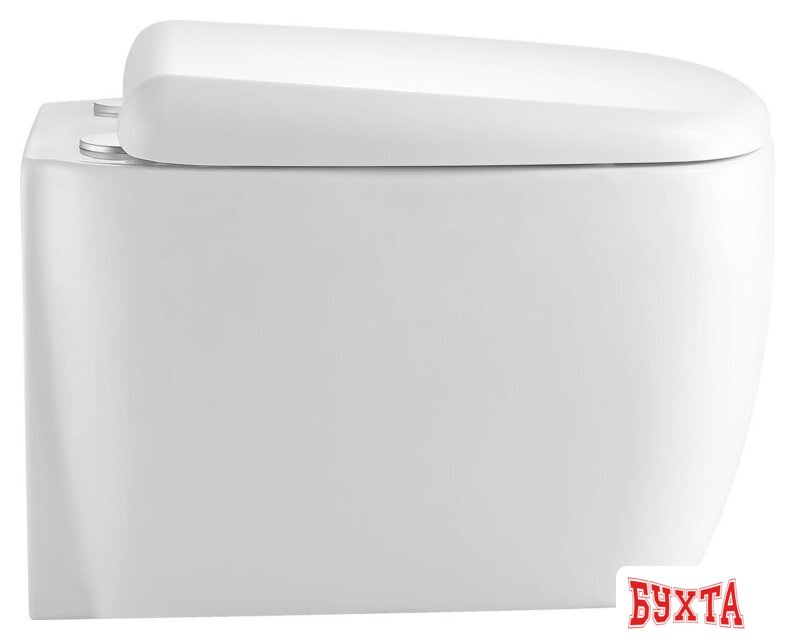 Унитаз подвесной Roxen Martin в комплекте с инсталляцией StounFix Dual Fresh 6 в 1 868621 (кнопка: оружейная сталь) 4