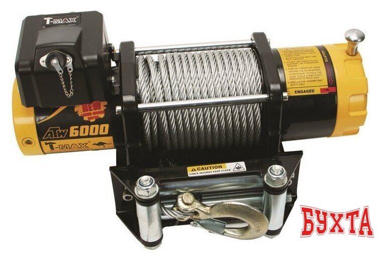 Лебедка автомобильная T-max ATW Pro 6000 1