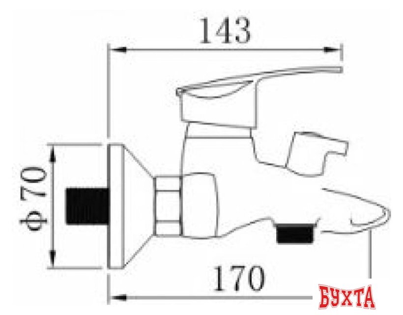 Смеситель Potato P30204 2