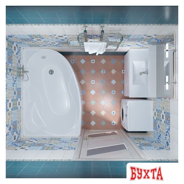 Ванна Triton Кайли 150x100L (с каркасом) 4