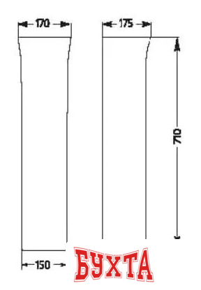 Пьедестал для умывальника Santek Анимо WH110587 3