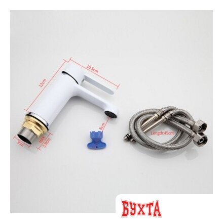 Смеситель FRAP F1041 (белый) 2