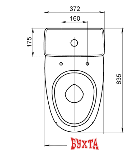 Унитаз напольный Santeri Форвард [1.P205.2.S00.00B.F] 4