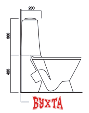 Унитаз напольный Sanita Самарский Эконом 3