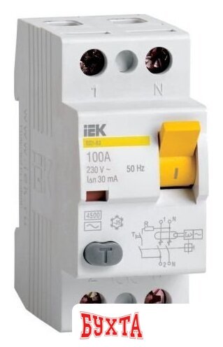 Устройство защитного отключения IEK ВД1-63 2Р 40А 300мА MDV10-2-040-300