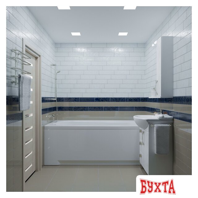 Ванна Triton Дина 170х75 (с каркасом, экраном и сифоном) 3