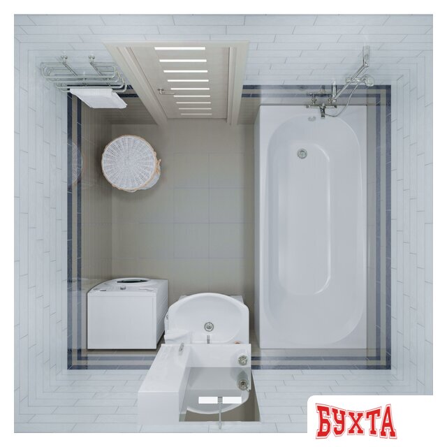 Ванна Triton Дина 170х75 (с каркасом, экраном и сифоном) 4