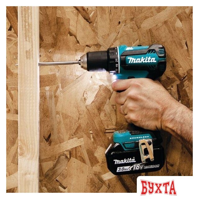 Дрель-шуруповерт Makita DDF485RFE (с 2-мя АКБ, кейс) 5