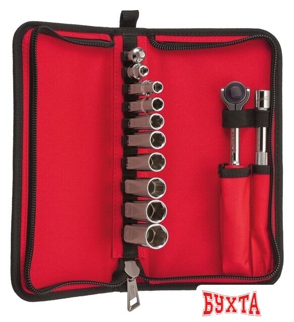 Набор трещотка с головками Milwaukee 48229001 (12 предметов)