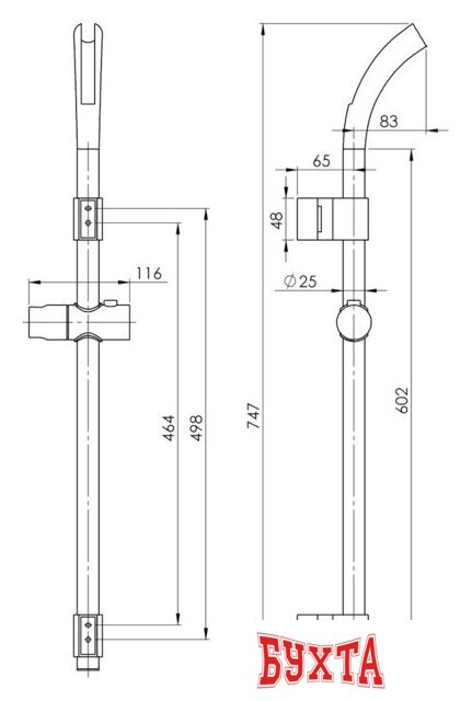Душевой гарнитур Rubineta Amadeo 624027 5