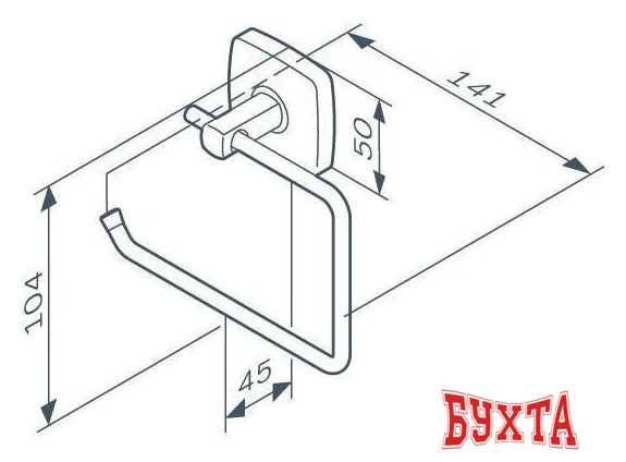 Держатель для туалетной бумаги AM.PM Gem A9034122 2