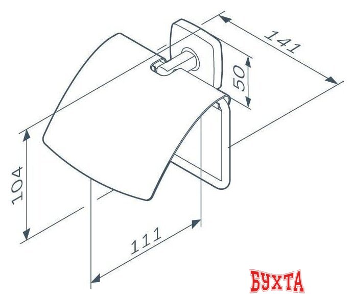 Держатель для туалетной бумаги AM.PM Gem A90341422 2