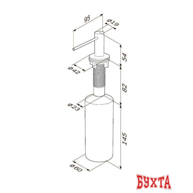 Дозатор для моющего средства AM.PM Gem A9037222 5