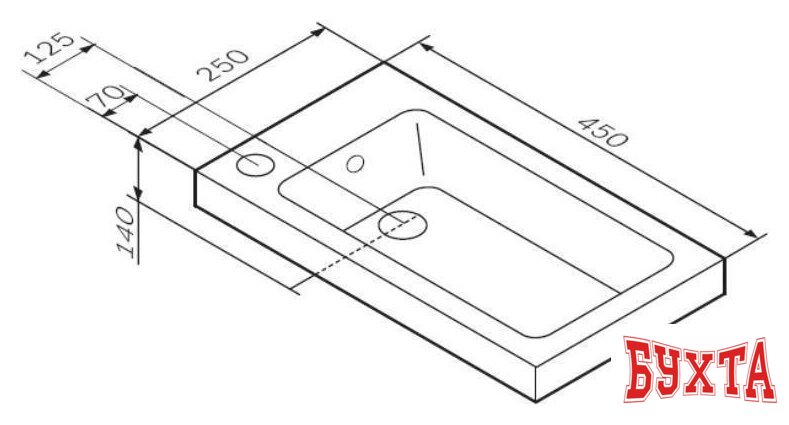 Умывальник AM.PM X-Joy M85AWCC0452WG 5