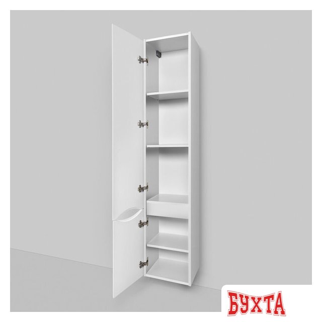 Мебель для ванных комнат AM.PM Шкаф-пенал Like 35 M80CHL0356WG (левый, белый глянец) 3