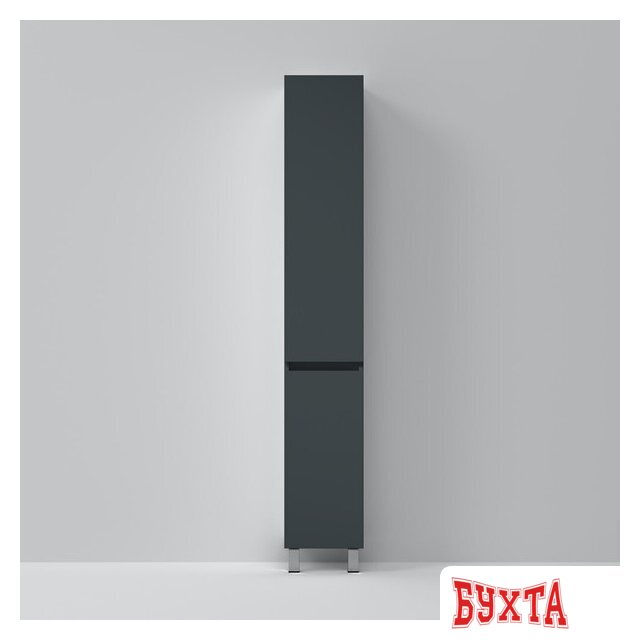 Мебель для ванных комнат AM.PM Шкаф-пенал Gem S 30 M91CSR0306GM (правый, графит матовый) 2