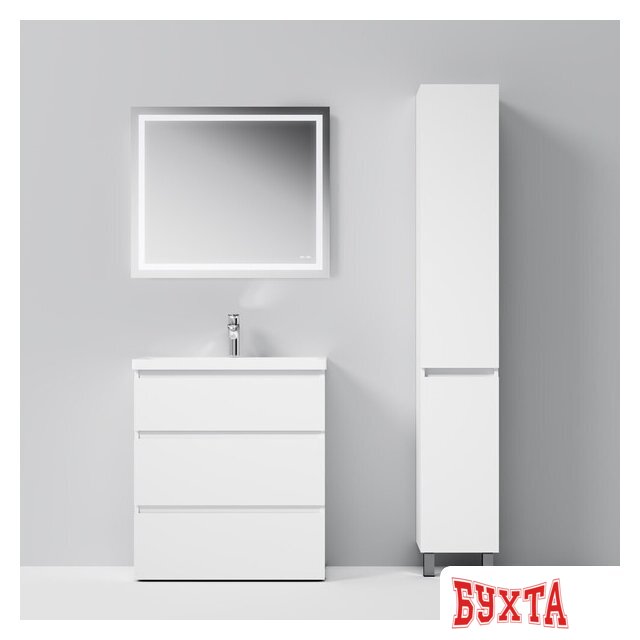 Мебель для ванных комнат AM.PM Шкаф-пенал Gem S 30 M91CSR0306WG (правый, белый глянец) 5