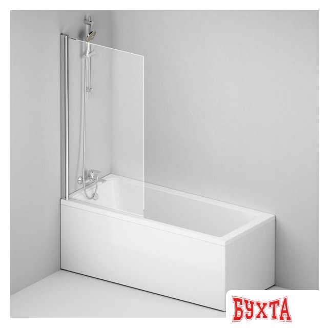 Стеклянная шторка для ванны AM.PM Gem W90BS-D080-140CT 3