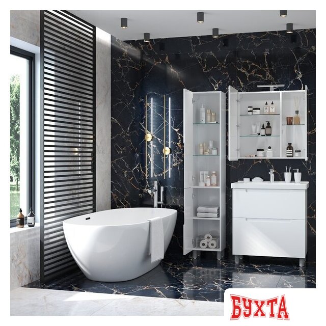 Мебель для ванных комнат Briz Шкаф зеркальный Эстель 80 4