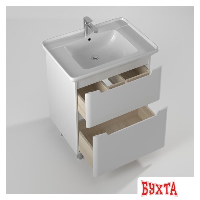 Мебель для ванных комнат Briz Тумба напольная Альби 75 с умывальником Дуглас 2