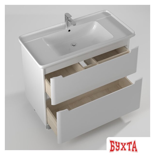 Мебель для ванных комнат Briz Тумба напольная Альби 105 с умывальником Дуглас 2