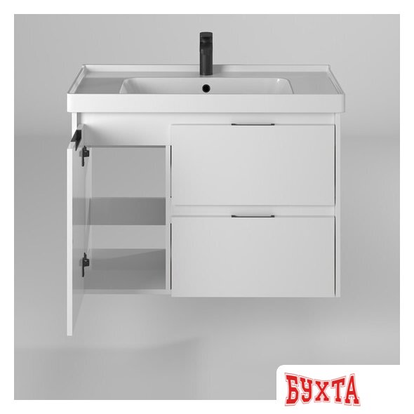 Мебель для ванных комнат Briz Тумба подвесная Вена 90 с умывальником Грэйс 3