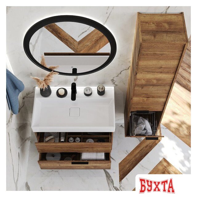 Мебель для ванных комнат Briz Тумба с умывальником Тесо 65 243 03-18065-17 00 ВЕЛ 4