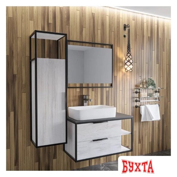 Мебель для ванных комнат Axus Тумба под умывальник Парадис 90 2