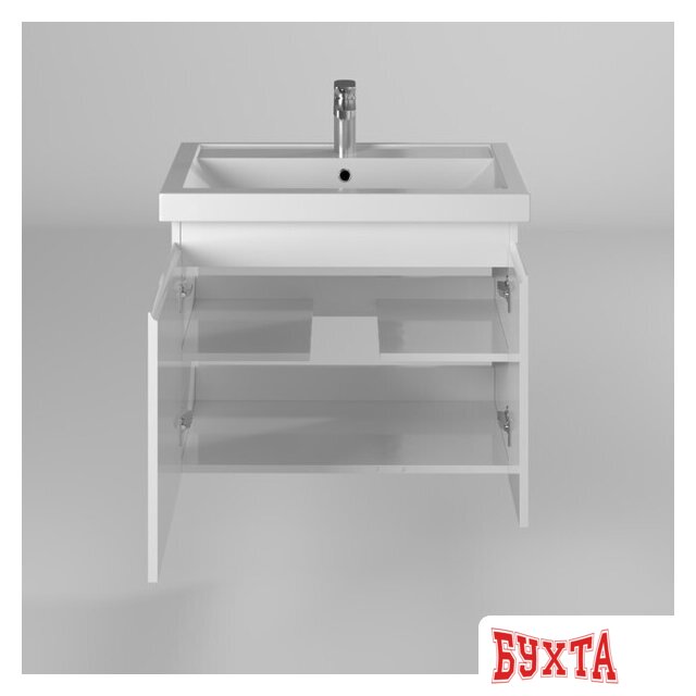 Мебель для ванных комнат Briz Тумба подвесная Бьелла 70 с умывальником Фостер 2