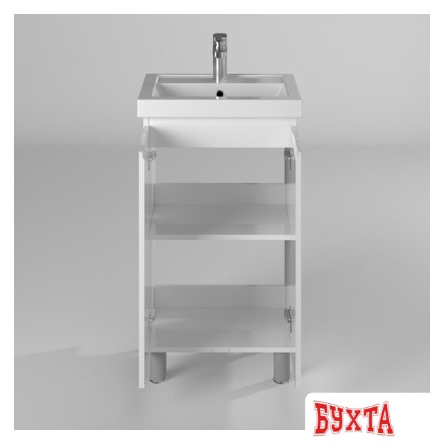 Мебель для ванных комнат Briz Тумба напольная Мальта 50 с умывальником Фостер 2