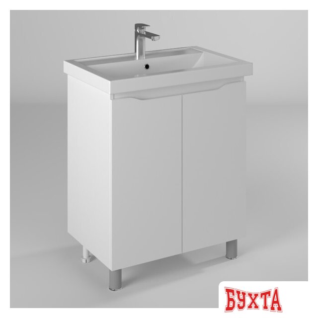 Мебель для ванных комнат Briz Тумба напольная Мальта 70 с умывальником Фостер 1