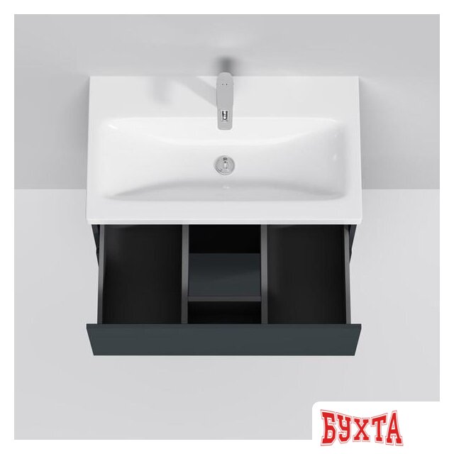 Мебель для ванных комнат AM.PM Тумба под умывальник Gem 75 M90FHX07522GM (2 ящика, графит) 3