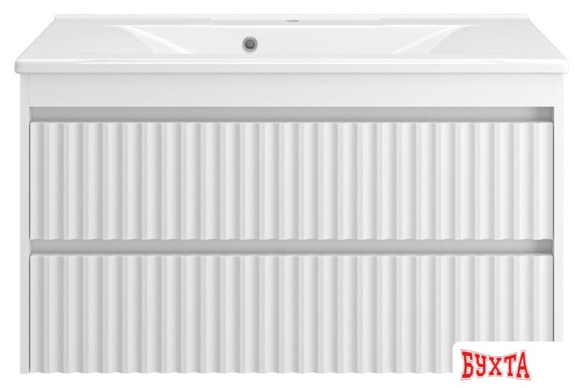 Мебель для ванных комнат Brevita Тумба под умывальник Balaton 100 BAL-06100-01-01П2Я (белый)