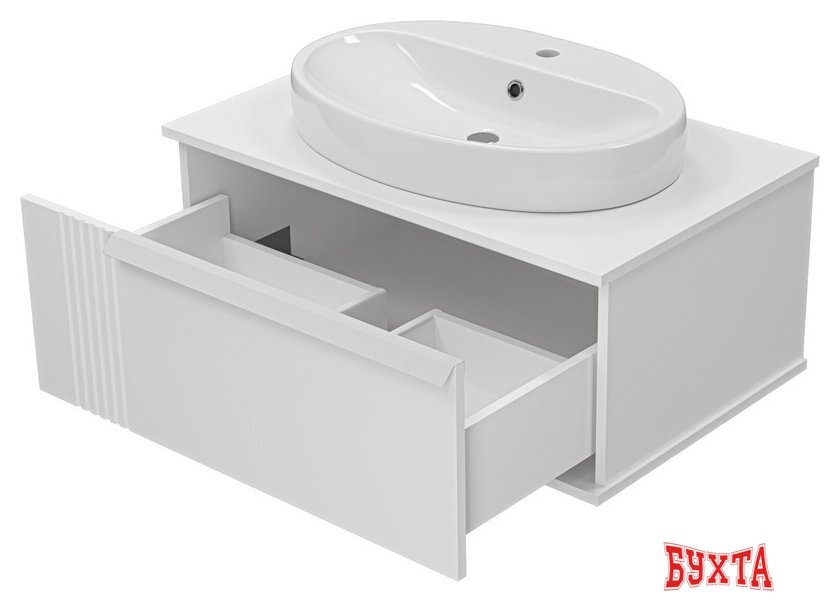 Мебель для ванных комнат Brevita Тумба под умывальник Savoy 80 SAV-09080-0101Я 4