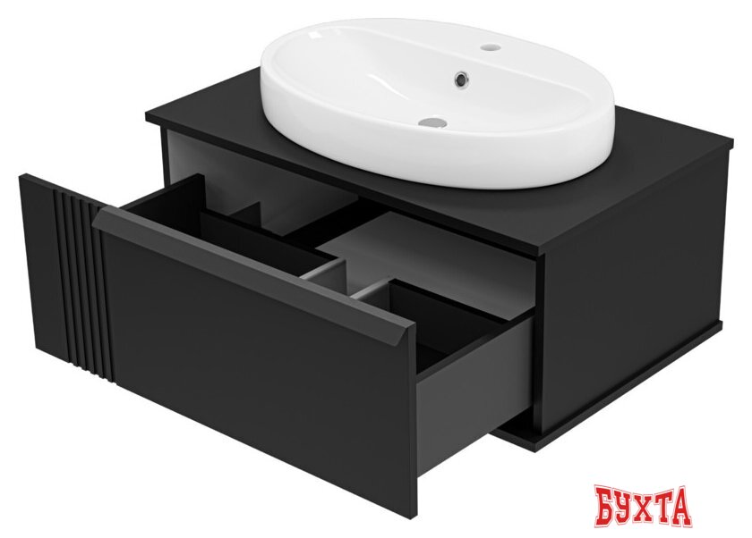 Мебель для ванных комнат Brevita Тумба под умывальник Savoy 80 SAV-09080-0301Я 4