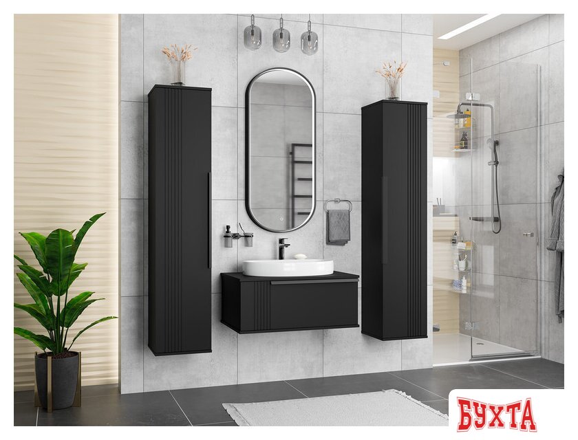 Мебель для ванных комнат Brevita Тумба под умывальник Savoy 80 SAV-09080-0301Я 5