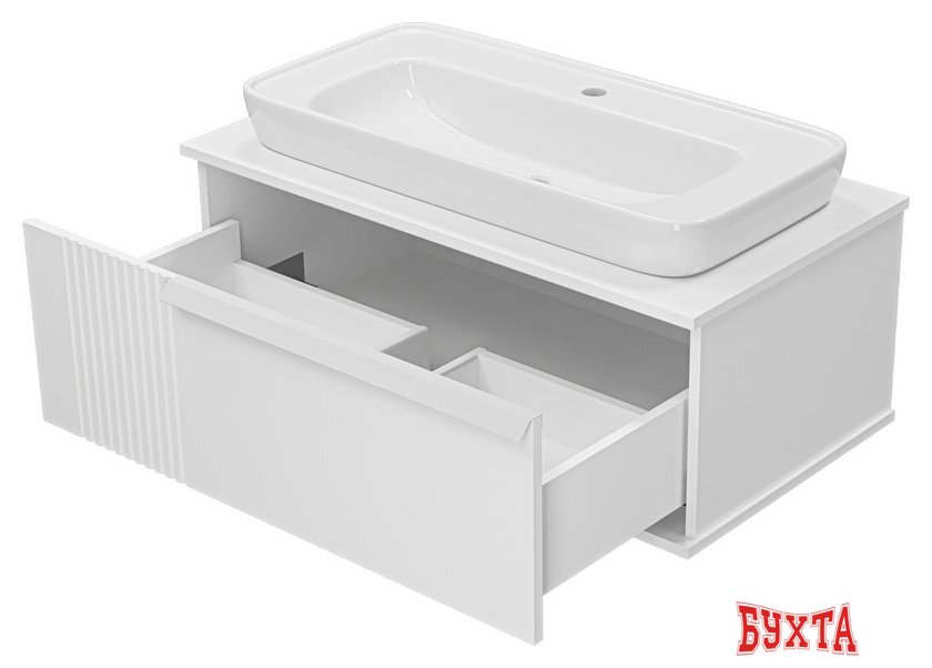 Мебель для ванных комнат Brevita Тумба под умывальник Savoy 90 SAV-09090-0101Я 2